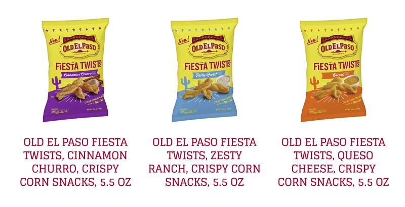 Old El Paso Queso Cheese Fiesta Twists Crispy Corn Snacks Chips Bag, 5.5 oz  - Foods Co.