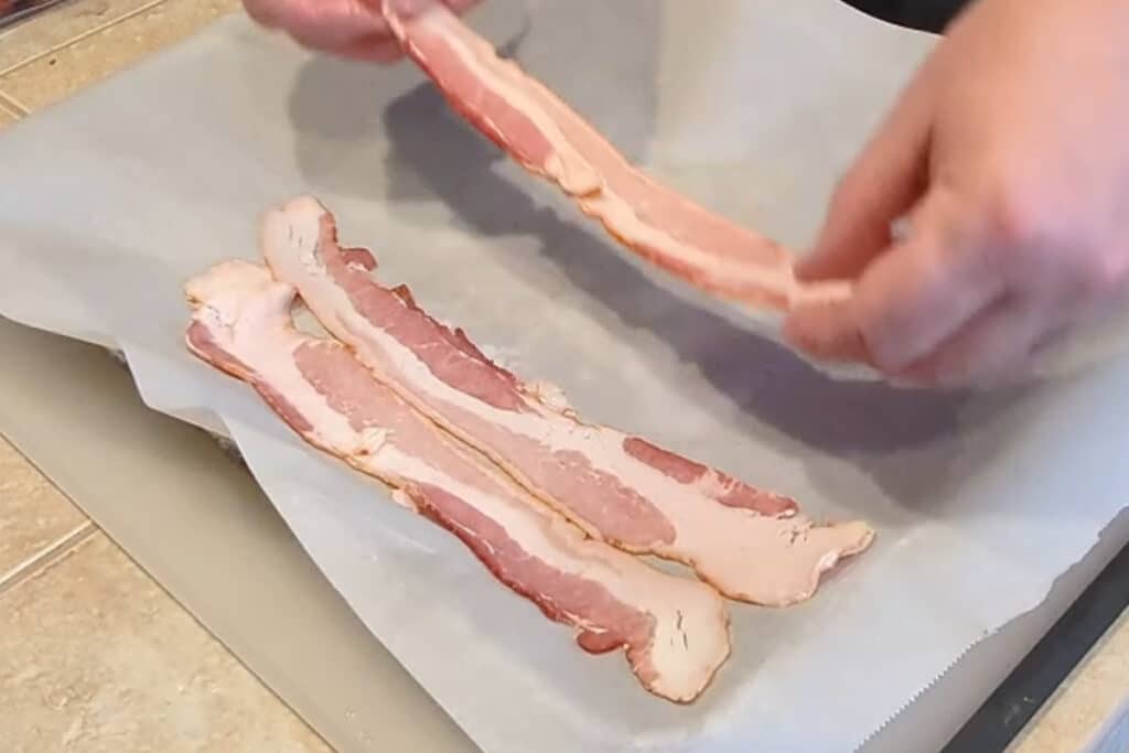 Wendy's bacon before cooking