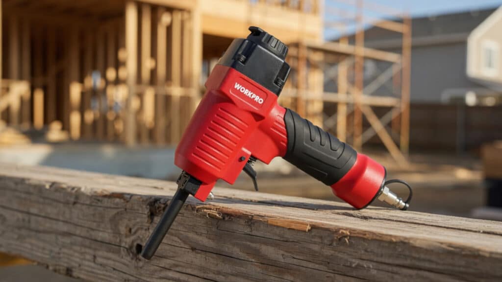 Workpro pneumatic nail remover for easily removing nails from reclaimed wood